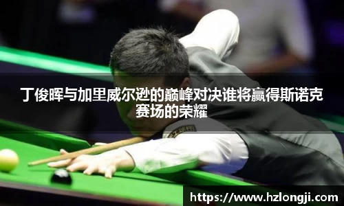 丁俊晖与加里威尔逊的巅峰对决谁将赢得斯诺克赛场的荣耀